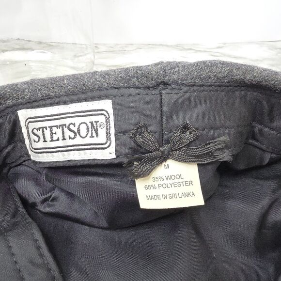 Stetson Hat Cap Gray Cuffley Wool Cabbie Newsboy Water Repellent Golfing Mens - Picture 5 of 7